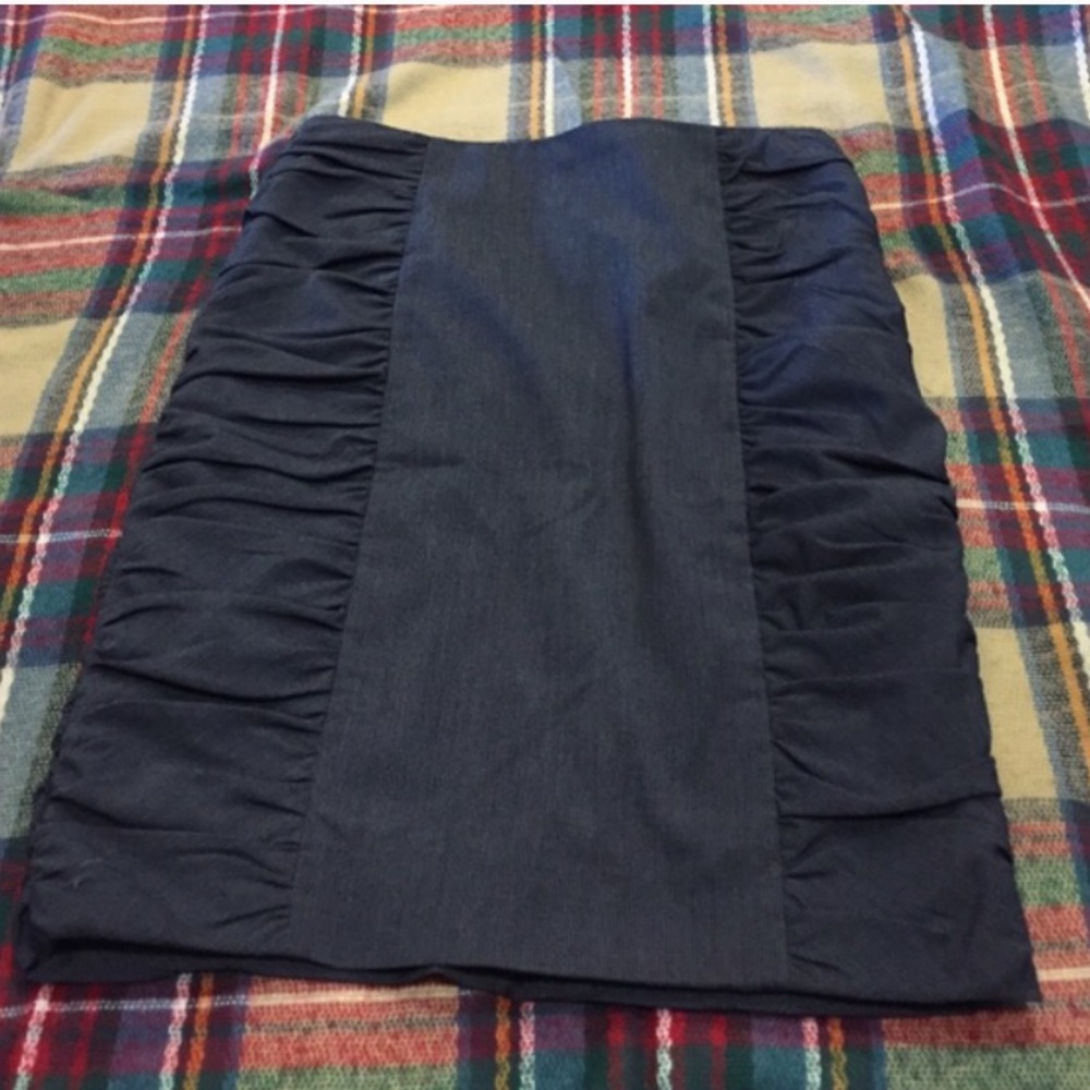 Anthropologie Cartonnier Rouched Pencil Skirt